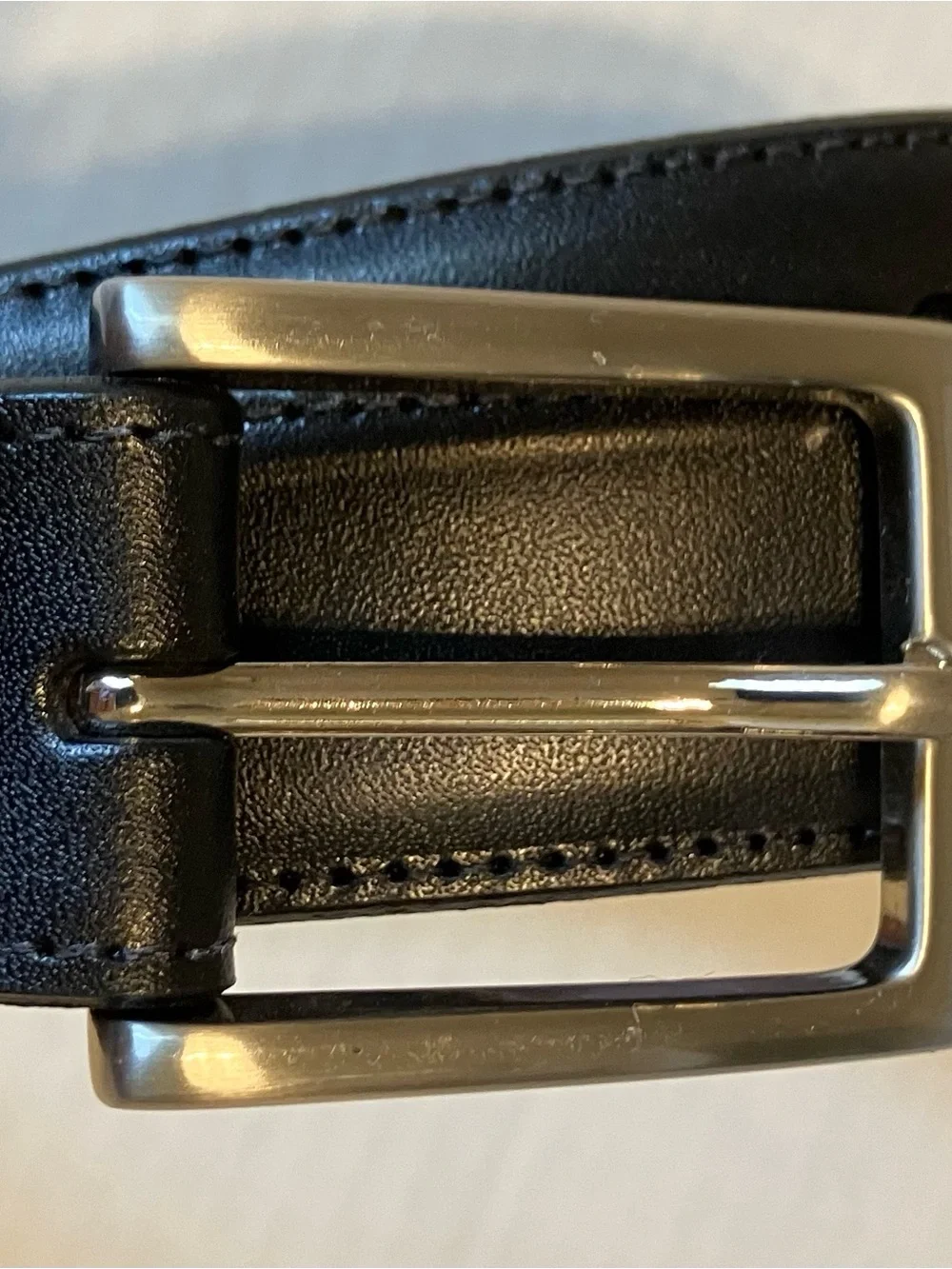 Classic Torino Black Leather Men's Belt size 42 Kipskin USA